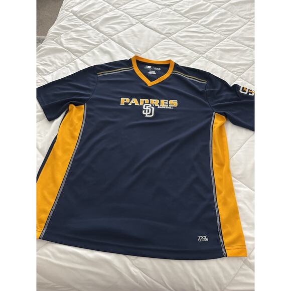 San Diego Padres GenuineJersey TX3 Cool Navy Blue & Gold 2XL T-0004 - Picture 4 of 9